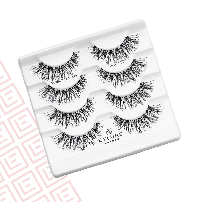 slide 2 of 6, Eylure Wispy Light False Eyelashes - No 117 - 4pr, 1 ct