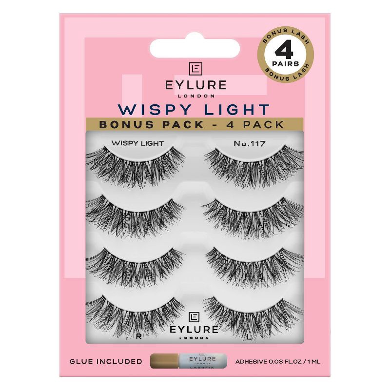 slide 1 of 6, Eylure Wispy Light False Eyelashes - No 117 - 4pr, 1 ct