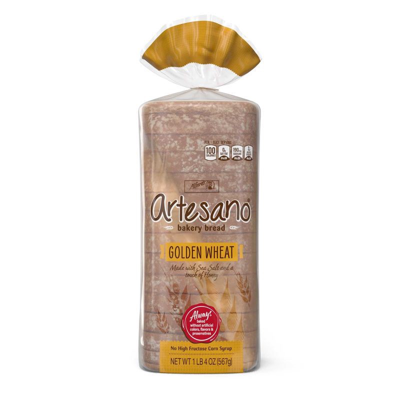 slide 8 of 12, Alfaro's Golden Wheat Bread - 20oz, 20 oz