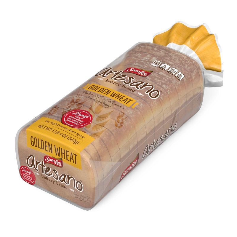 slide 2 of 9, Sara Lee Artesano Golden Wheat Bread - 20oz, 20 oz