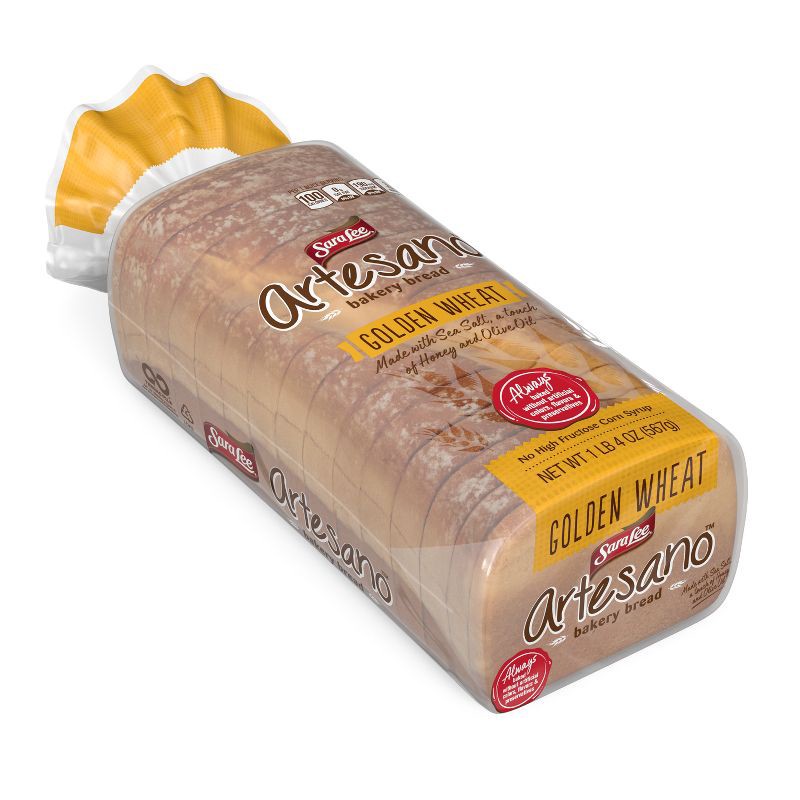 slide 8 of 9, Sara Lee Artesano Golden Wheat Bread - 20oz, 20 oz