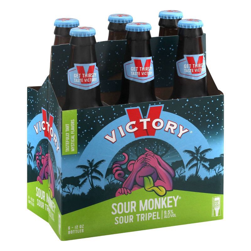 slide 2 of 5, Victory Brewing Company Victory Sour Monkey Tripel Beer - 6pk/12 fl oz Bottles, 6 ct; 12 fl oz