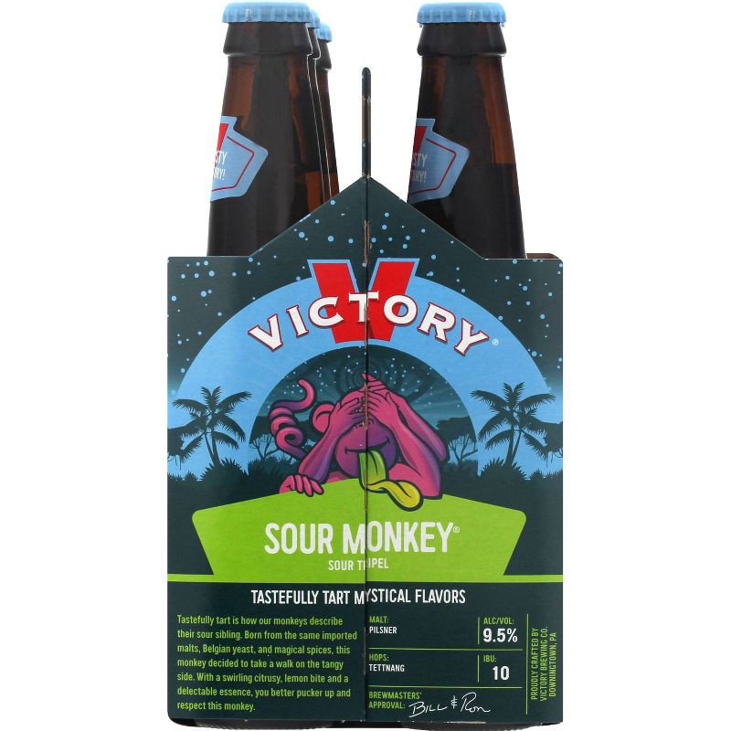 slide 4 of 5, Victory Brewing Company Victory Sour Monkey Tripel Beer - 6pk/12 fl oz Bottles, 6 ct; 12 fl oz