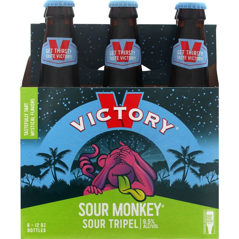 slide 1 of 5, Victory Brewing Company Victory Sour Monkey Tripel Beer - 6pk/12 fl oz Bottles, 6 ct; 12 fl oz