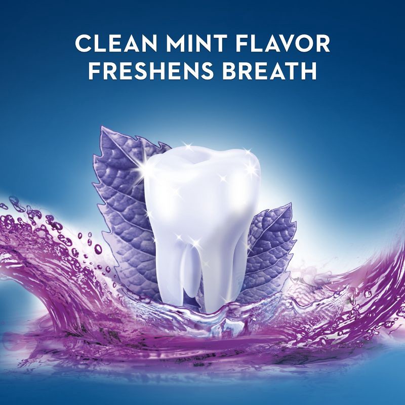 slide 4 of 8, Crest 3D White Brilliance Alcohol Free Whitening Mouthwash, Clean Mint - 1L, 1 liter