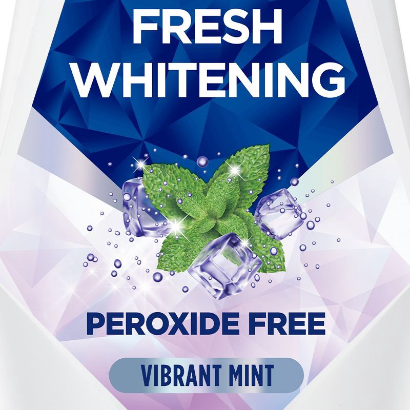 slide 2 of 9, Crest 3D White Brilliance Alcohol Free Whitening Mouthwash, Clean Mint - 33.8 fl oz, 33.8 fl oz