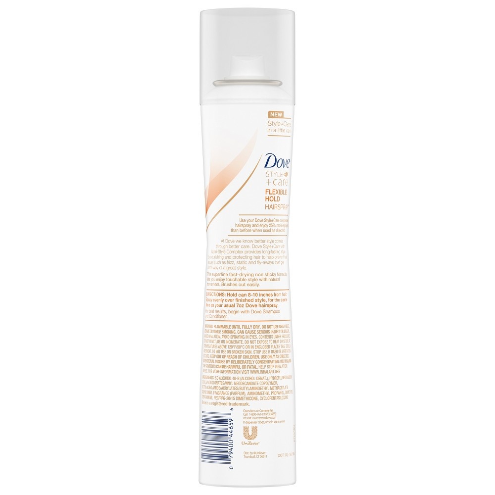 slide 2 of 5, Dove Beauty Dove Style + Care Compressed Micro Mist Flexible Hold Hairspray - 5.5oz, 5.5 oz