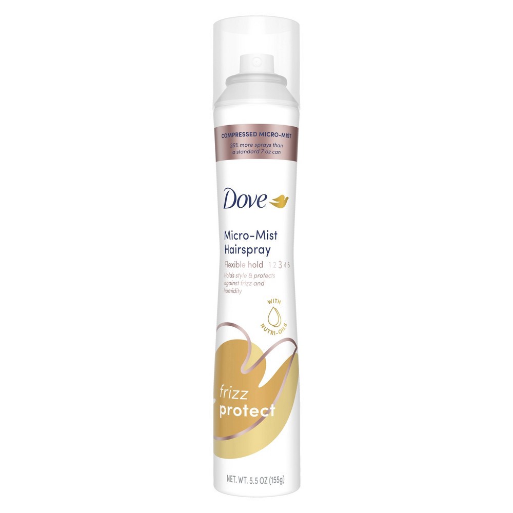 slide 2 of 5, Dove Beauty Style + Care Compressed Micro Mist Flexible Hold Hairspray - 5.5oz, 5.5 oz