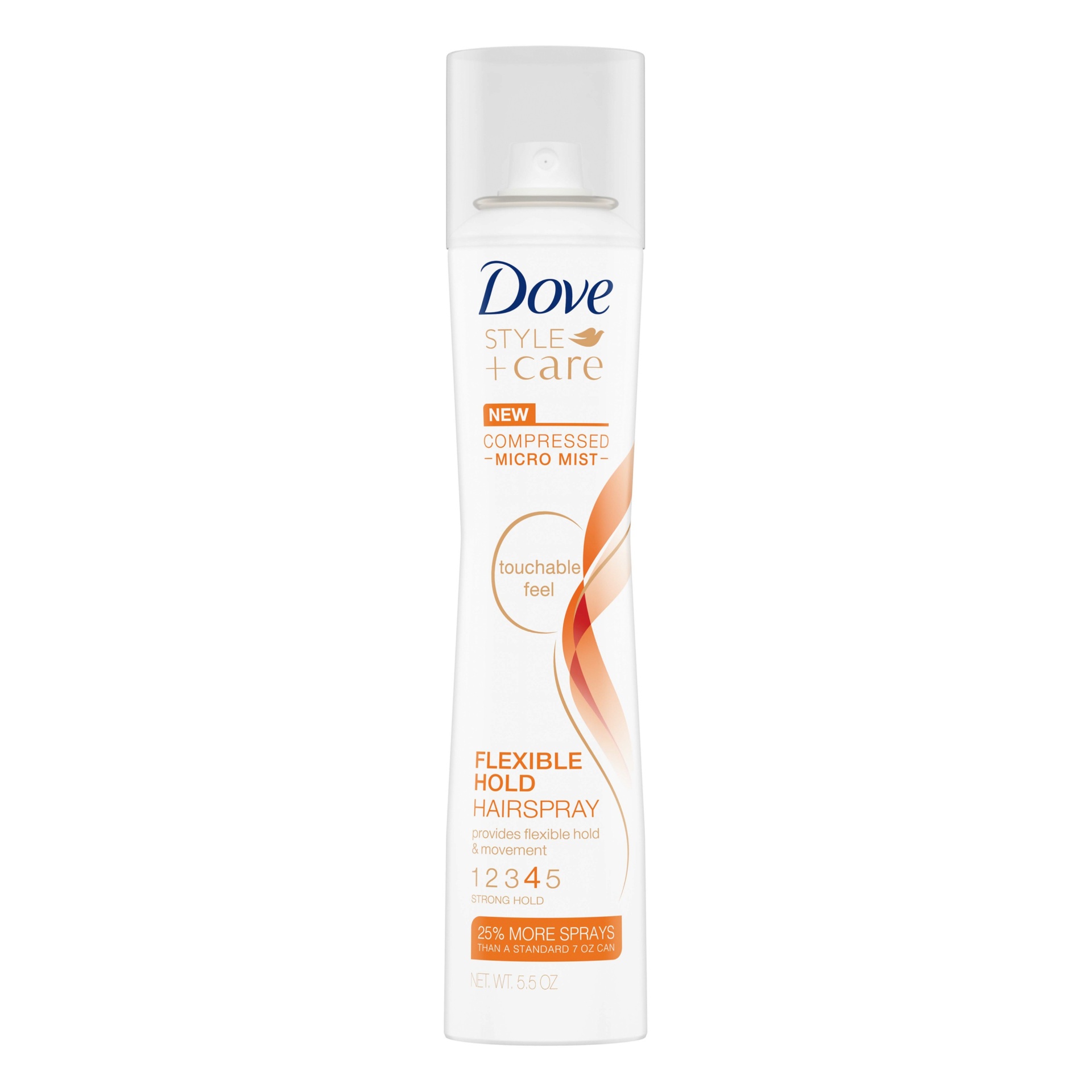 slide 1 of 5, Dove Beauty Dove Style + Care Compressed Micro Mist Flexible Hold Hairspray - 5.5oz, 5.5 oz