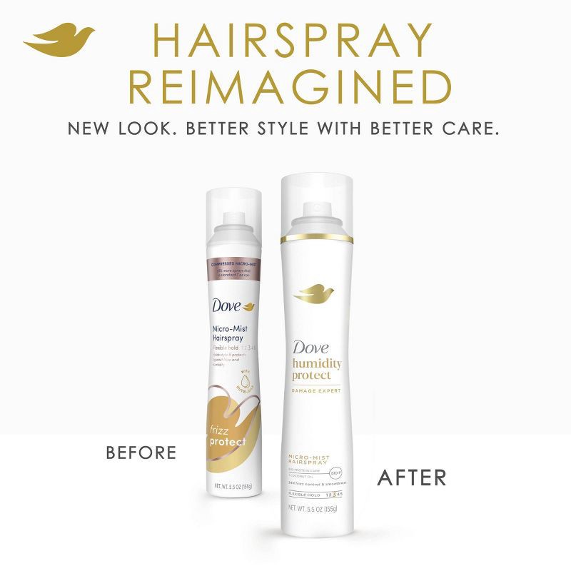 slide 8 of 12, Dove Beauty Style + Care Compressed Micro Mist Flexible Hold Hairspray - 5.5oz, 5.5 oz