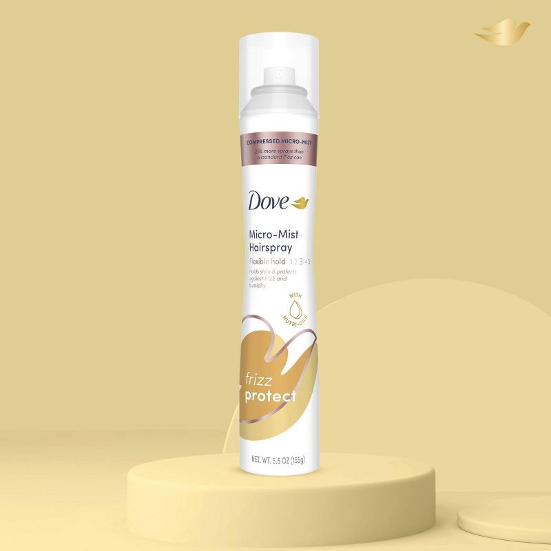 slide 9 of 9, Dove Beauty Style + Care Compressed Micro Mist Flexible Hold Hairspray - 5.5oz, 5.5 oz