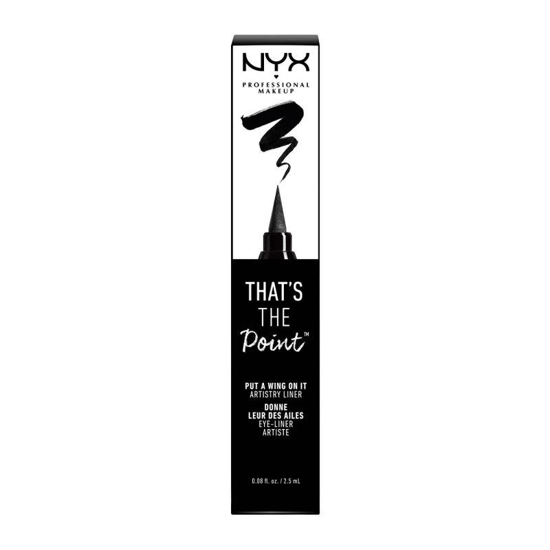 slide 6 of 7, NYX Professional Makeup That's The Point Eyeliner - Put A Wing On It - Black - 0.08 fl oz, 0.08 fl oz