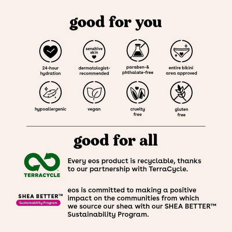 slide 6 of 7, eos Shea Better Women's Shave Cream - Sensitive Skin - 7 fl oz, 7 fl oz