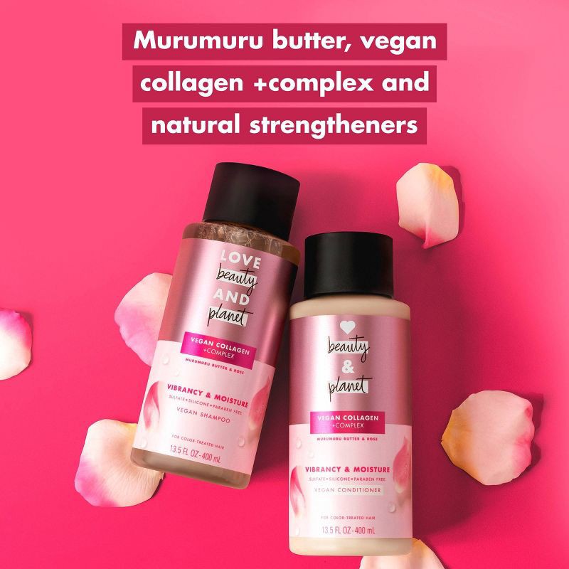 slide 6 of 9, Love Beauty and Planet Murumuru Butter & Rose Blooming Color Conditioner - 13.5 fl oz, 13.5 fl oz