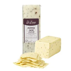 Di Lusso Dilusso Premium Sliced Wisconsin Pepper Jack Cheese