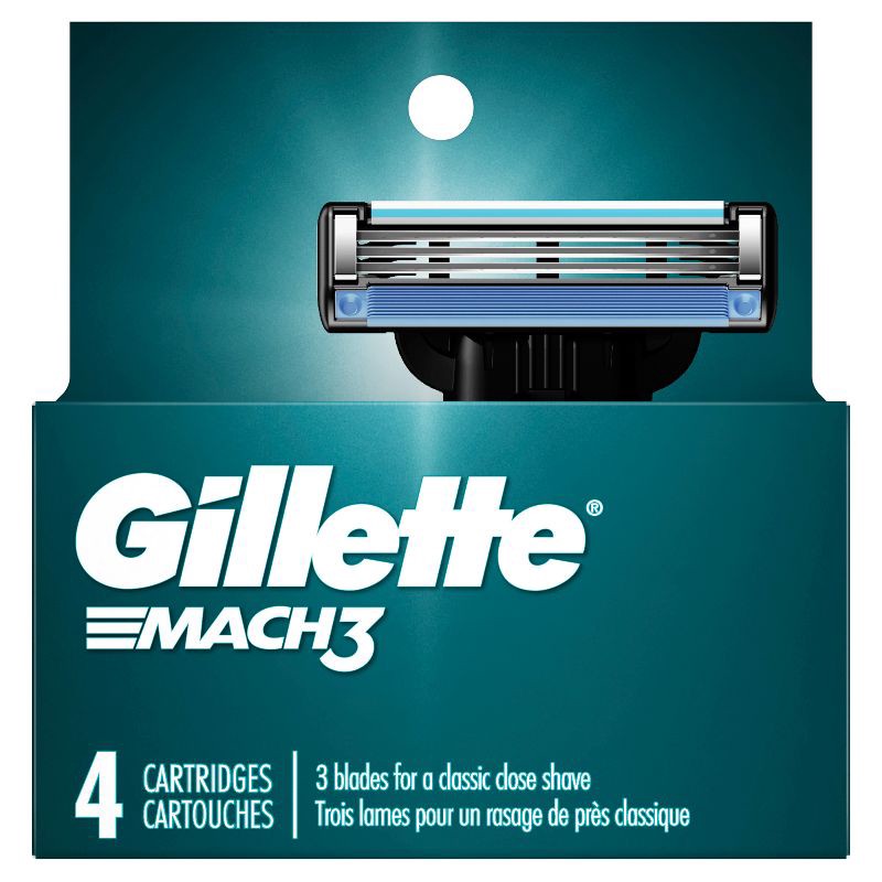 slide 2 of 8, Gillette Mach3 Men's Razor Blade Refills - 4ct, 4 ct