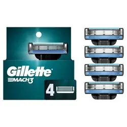 Gillette Mach3 Men's Razor Blade Refills - 4ct