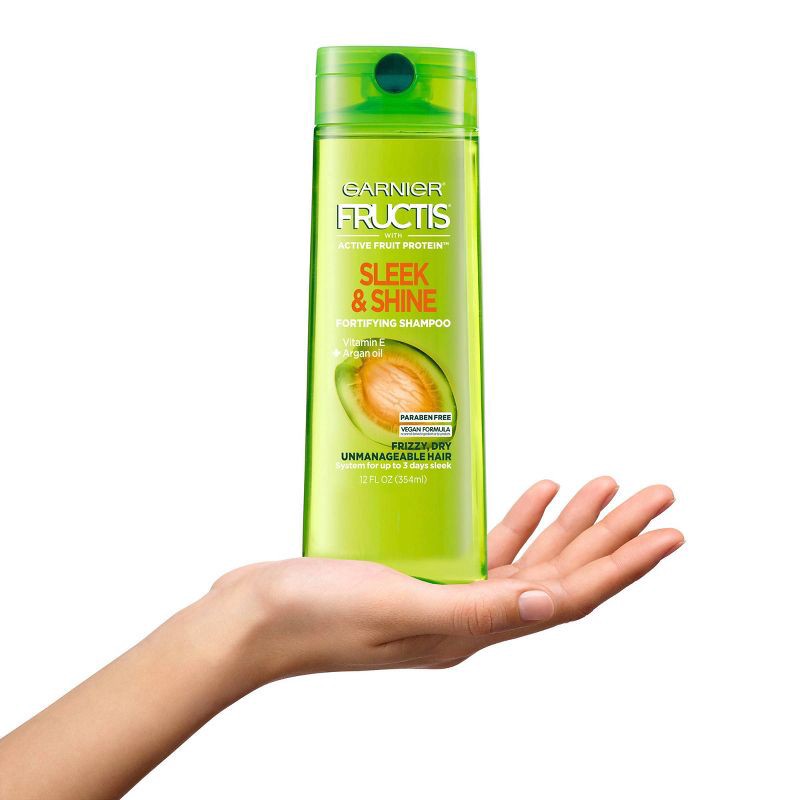 slide 8 of 8, Garnier Fructis Active Fruit Protein Sleek & Shine Shampoo & Conditioner Twin Pack - 24.5 fl oz, 24.5 fl oz