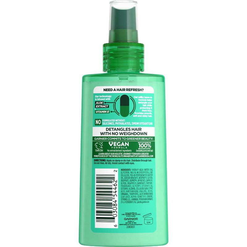 slide 2 of 6, Garnier Fructis Pure Clean Detangler + Air Dry - 5.0 fl oz, 5 fl oz