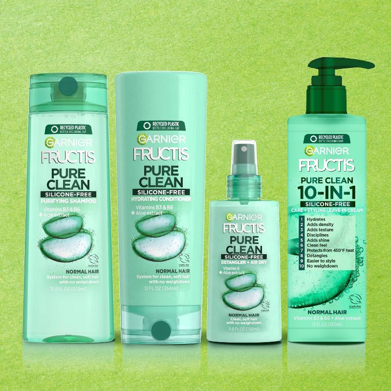 slide 3 of 4, Garnier Fructis Pure Clean Detangler + Air Dry - 5.0 fl oz, 5 fl oz