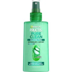 Garnier Fructis Pure Clean Detangler + Air Dry - 5.0 fl oz: All Hair Types, Smoothing Spray, Hair Treatment