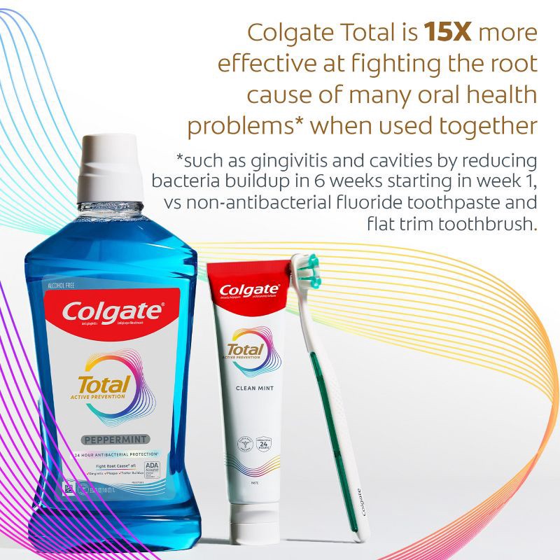 slide 3 of 15, Colgate Total Active Prevention Clean Mint Toothpaste - 5.1oz/2pk, 2 ct; 5.1 oz