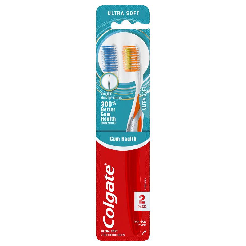 slide 3 of 8, Colgate Gum Health Toothbrush Ultra Soft - 2ct, 2 ct