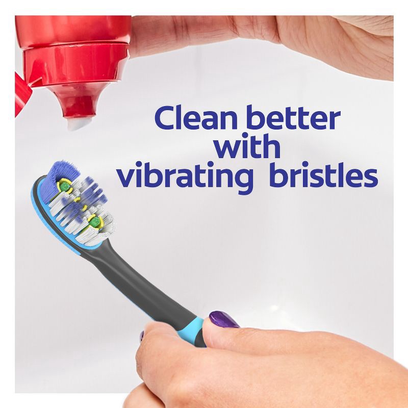 slide 5 of 7, Colgate 360 Total Advanced Floss-Tip Sonic Powered Vibrating Soft Toothbrush, 1 ct