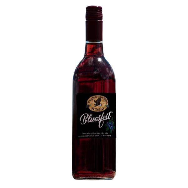 slide 1 of 1, Eagles Landing Bluesfest Blueberry Wine, 750 ml