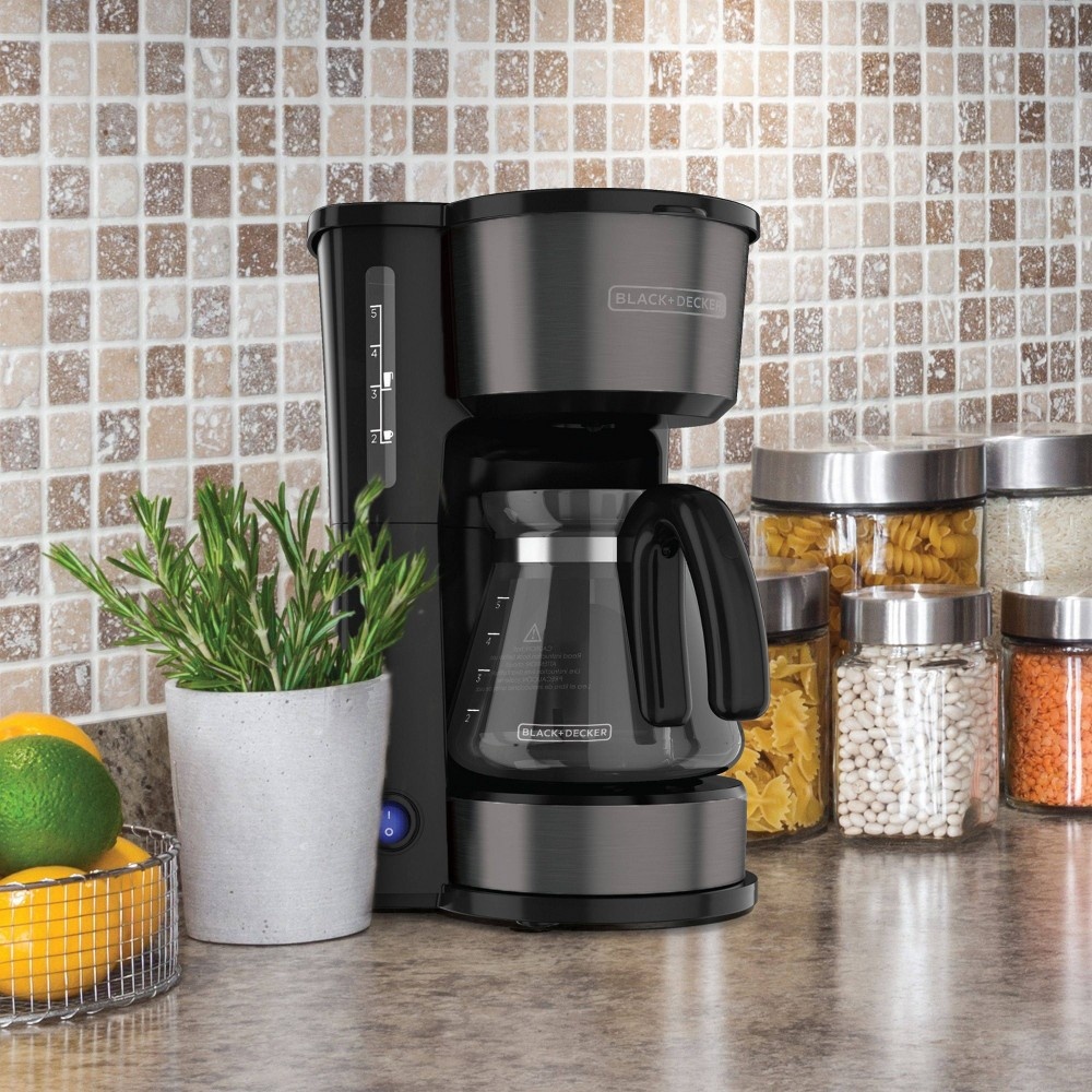 BLACK+DECKER 5 Cup 4-in-1 Station Coffeemaker - Black Stainless