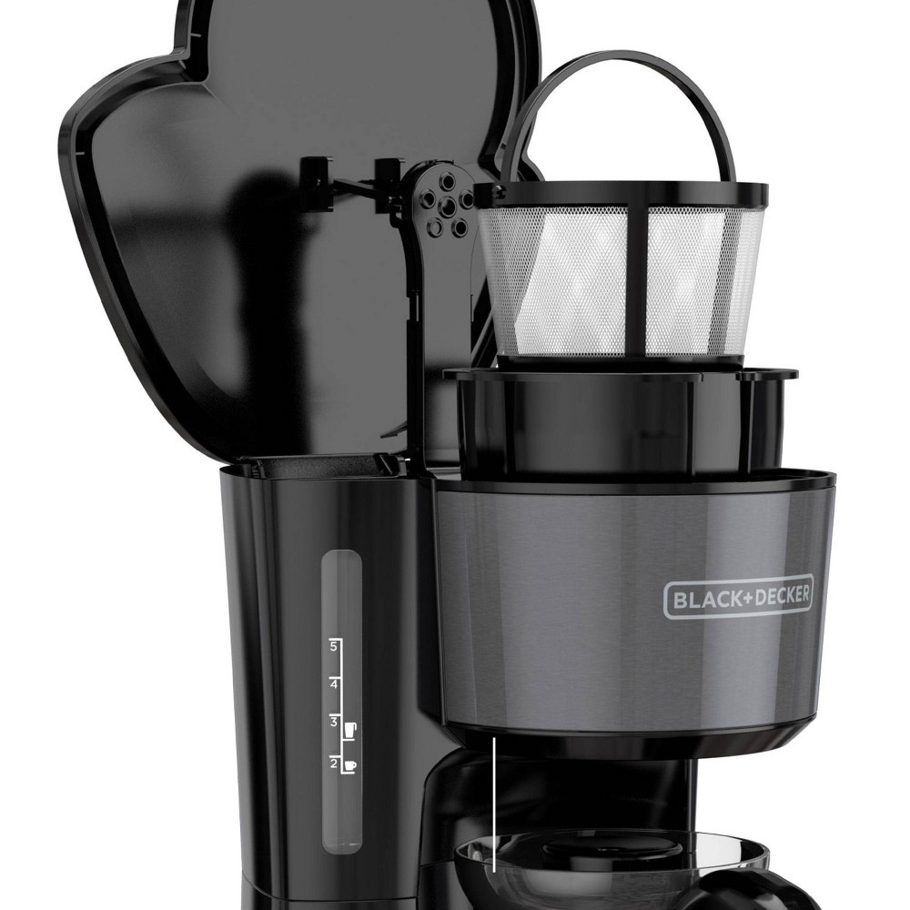 BLACK+DECKER 5 Cup 4-in-1 Station Coffeemaker - Black Stainless Steel  CM0750BS 1 ct