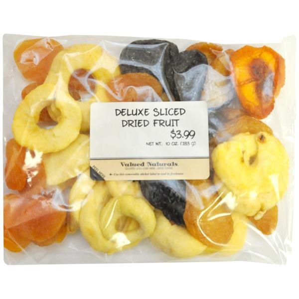 slide 1 of 1, Valued Naturals Deluxe Sliced Dried Fruit Prepriced, 10 oz