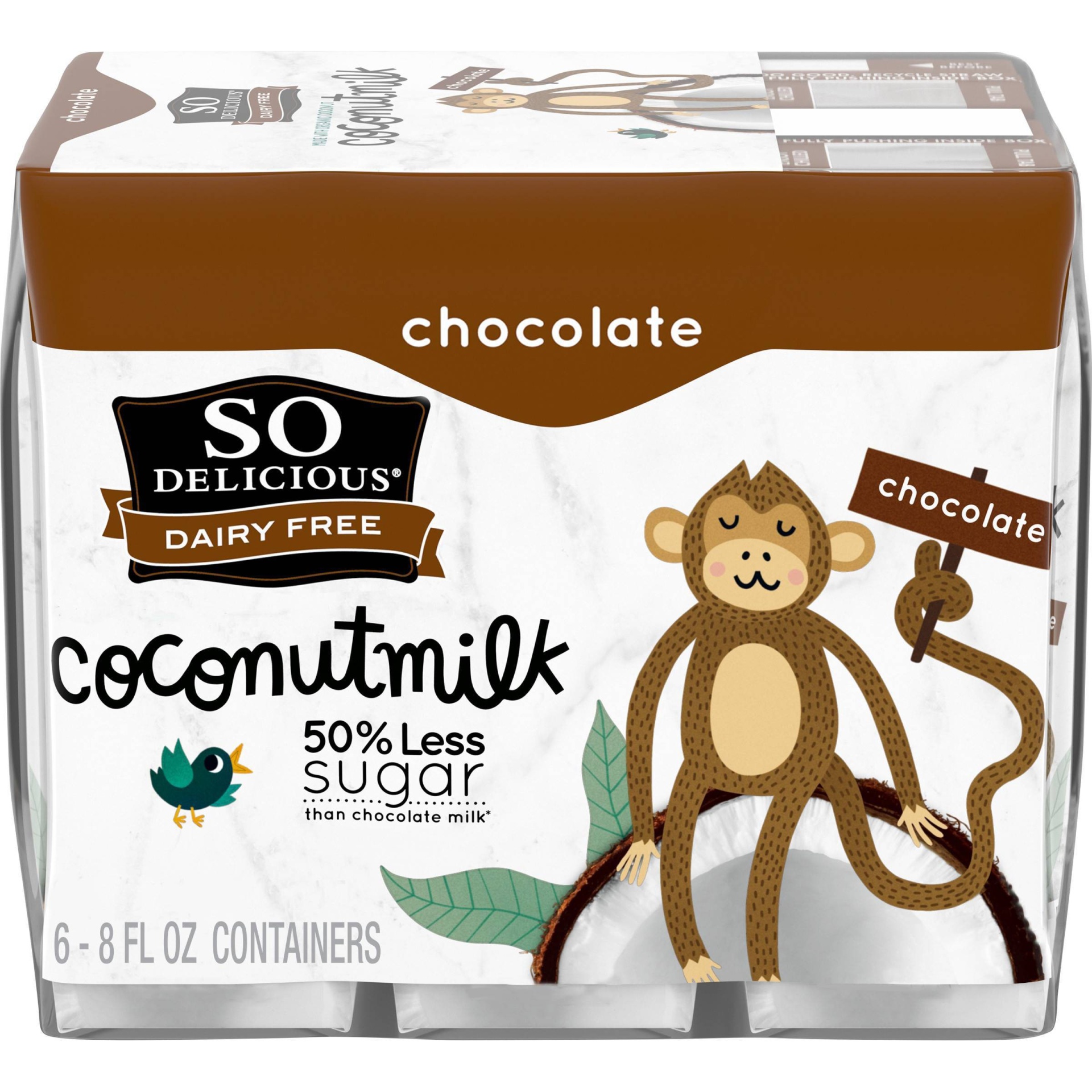 slide 1 of 7, So Delicious Chocolate Coconut Milk Dairy Free, 6 ct