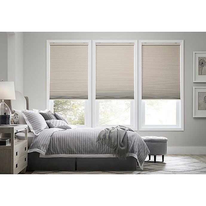 slide 1 of 1, Real Simple Cordless Blackout Cellular Shade - Tan, 31 in x 72 in