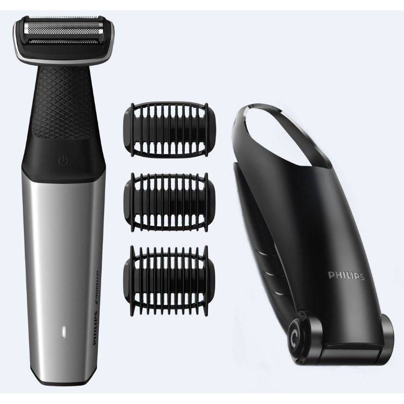 slide 1 of 6, Philips Norelco Bodygroom Series 3500 Men's Rechargeable Trimmer with Back Attachment - BG5025/49, 1 ct