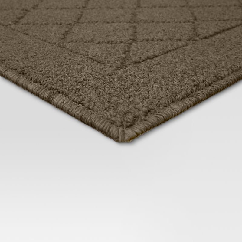 slide 3 of 4, 2'6"x3'10" Washable Diamond Clarkson Tufted And Hooked Accent Rug Tan - Threshold™, 1 ct