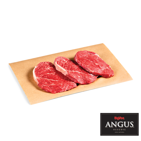 slide 1 of 1, Hy-Vee Angus Reserve Beef Chuck Boneless Arm Steak Value Pack, per lb
