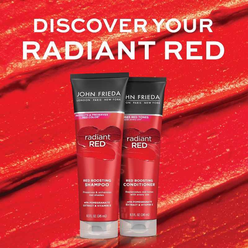 slide 6 of 6, John Frieda Radiant Red Red Boosting Shampoo for Red Hair, Hair Color Protectant for Shades - Red - 8.3 fl oz, 8.3 fl oz