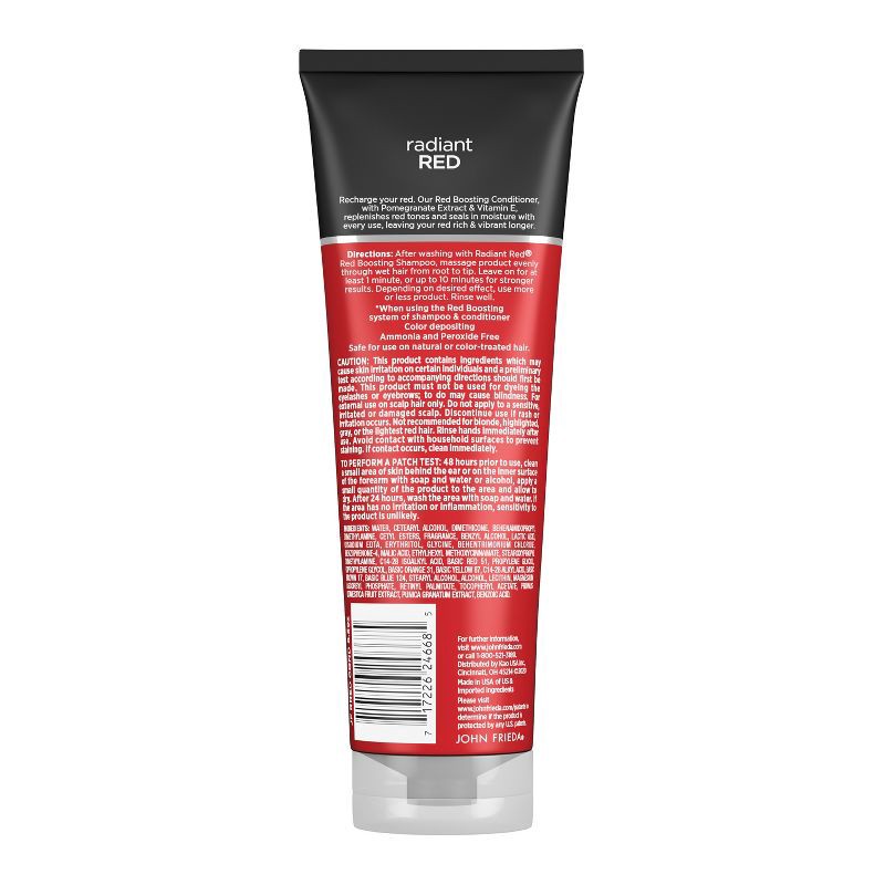 slide 2 of 6, John Frieda Radiant Red Red Boosting Conditioner, Daily Conditioner with Pomegranate and Vitamin E - 8.3 fl oz, 8.3 fl oz