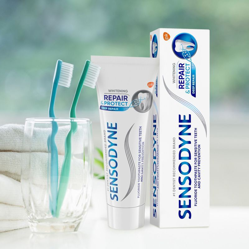 slide 2 of 8, Sensodyne Whitening Repair and Protect 2pk Toothpaste, 2 ct
