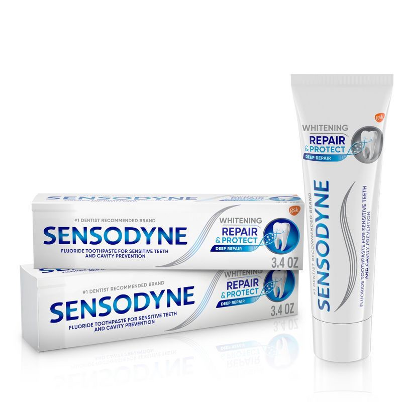 slide 1 of 8, Sensodyne Whitening Repair and Protect 2pk Toothpaste, 2 ct