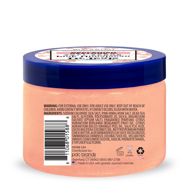 slide 2 of 7, Dr Teal's Restore & Replenish Orange Scented Pink Himalayan Sea Salt Scrub - 16oz, 16 oz