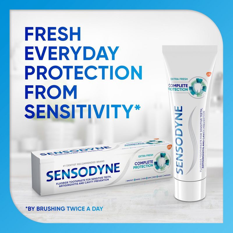 slide 4 of 8, Sensodyne Complete Protection Extra Fresh 2pk Toothpaste, 2 ct