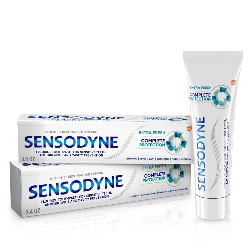 slide 1 of 8, Sensodyne Complete Protection Extra Fresh 2pk Toothpaste, 2 ct