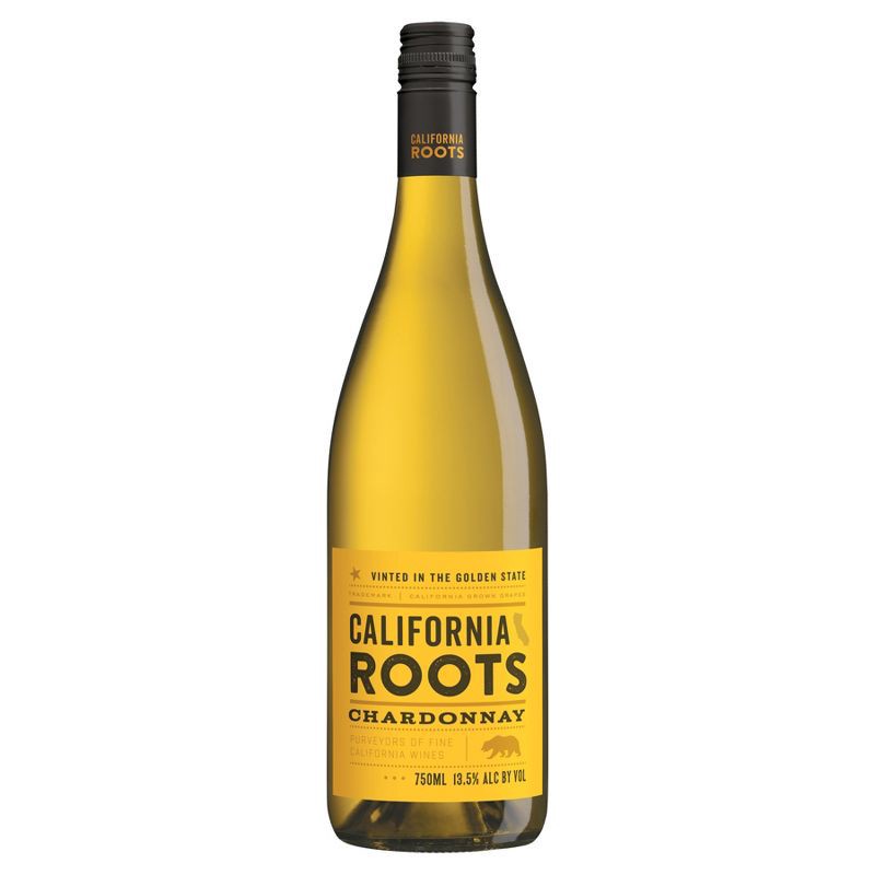 slide 1 of 4, Chardonnay White Wine - 750ml Bottle - California Roots™, 750 ml