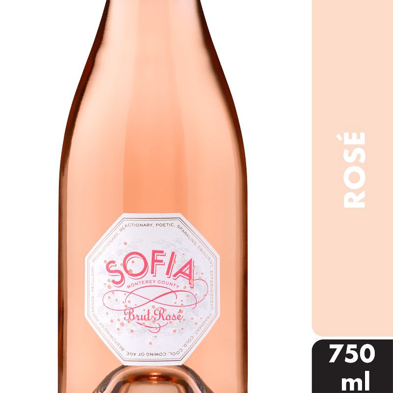 slide 2 of 6, Francis Coppola Sofia Brut Rosé Sparkling Wine - 750ml Bottle, 750 ml