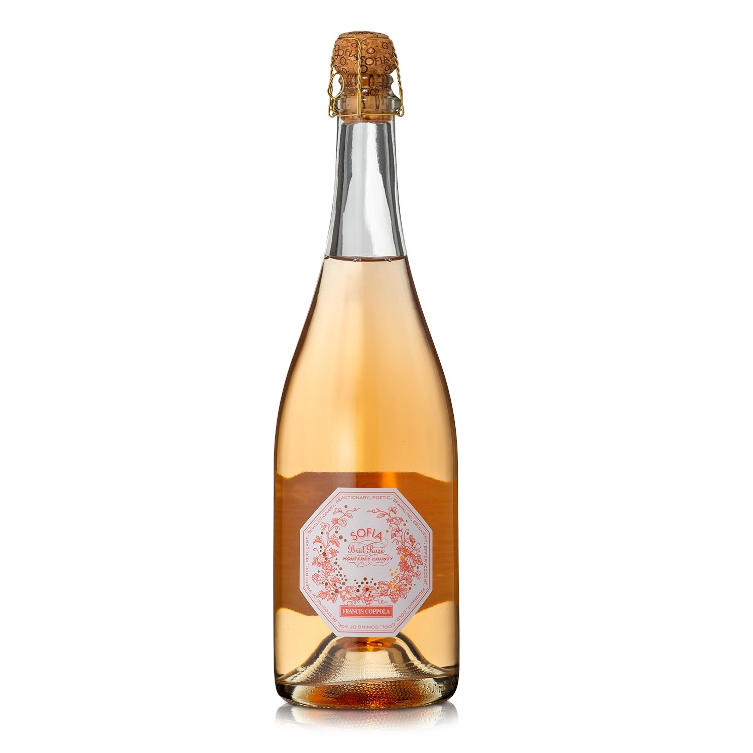 slide 1 of 5, Francis Coppola Sofia Brut Rosé Sparkling Wine - 750ml Bottle, 750 ml