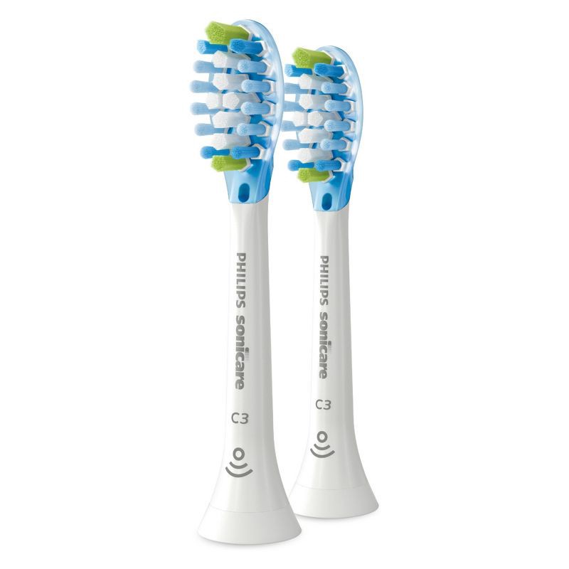 slide 4 of 5, Philips Sonicare C3 Premium 2-in-1 Plaque & Whiten Brush Head - HX9042/65 - White - 2pk, 2 ct