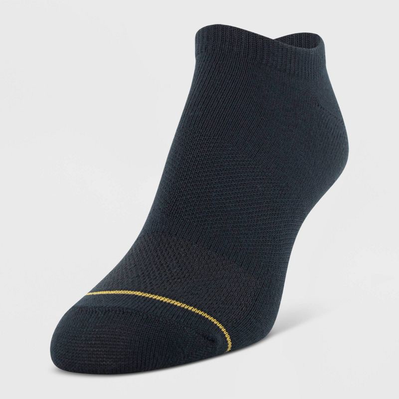 slide 3 of 3, All Pro Women's 6pk Ultra Soft No show Socks - Black 4-10: Quick Drying, Breathable Mesh, Smooth Toe Seams, 6 ct
