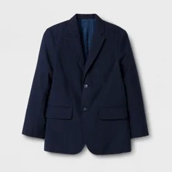 Boys' Suit Jacket - Cat & Jack™ Navy 14: Midweight, Notched Collar